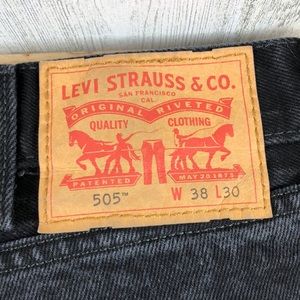 Levi’s 505 Black Wash Men’s 38x30